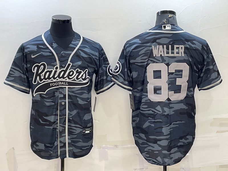 Men's Las Vegas Raiders Darren Waller #83 Grey Camouflage Jersey Joint Edition